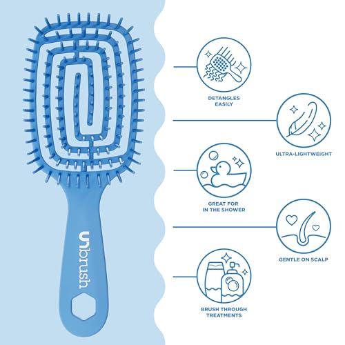 FHI Heat UNbrush Flex Detangling Brush - Anti-Static, Pain-Free