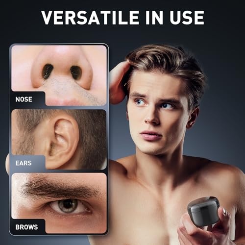 Azang Nose Wax Kit Men 100g Hard Wax Beans with USB & Temperature Control – Black, 3.53 oz