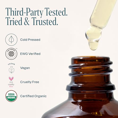 Cliganic 100% Pure Organic Hemp Seed Oil for Face, Skin & Hair