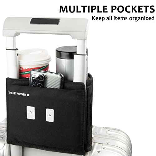 Riemot Travel Cup Holder for Suitcases - Holds 2 Coffee Mugs