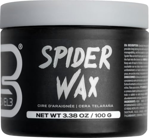 L3 Spider Wax for Men - Strong Hold Hair Wax 3.38 oz - Volume & Texture