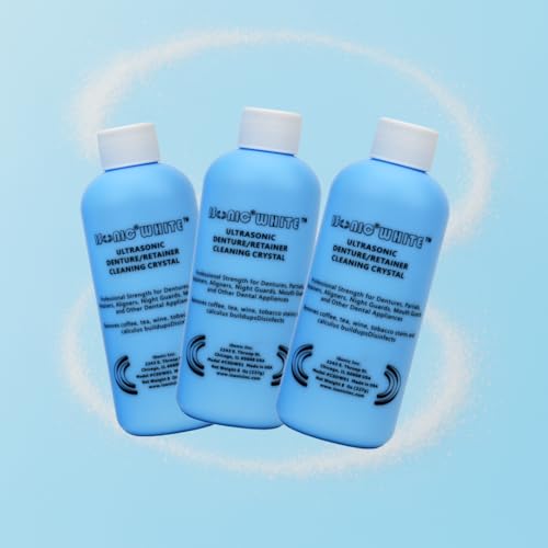 iSonic CSDW01 Denture and Retainer Cleaning Crystals, 8 oz Professional Formula