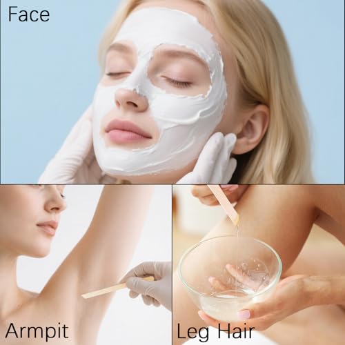 1000Pcs Wooden Wax Sticks for Hair Removal - Precise Applicators, Small Popsicle Style, Natural Birch, for Body & Face