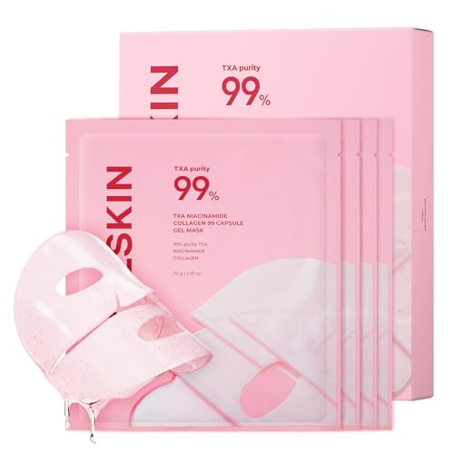 APRILSKIN TXA Pink Capsule Gel Mask - Overnight Hydrating Mask for Uneven Skin Tone, 30g