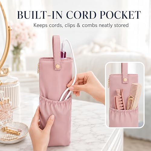 Ctrlopt 2-in-1 Travel Bag with Heat Resistant Mat for Hair Tools