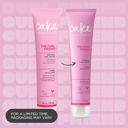 Cake Beauty Curl Defining Cream - Frizz Control & Moisture - 6 Fl Oz