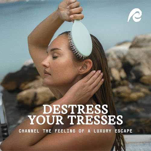 Remilia Ocean Vegan Paddle Hair Brush for Detangling and Frizz Control