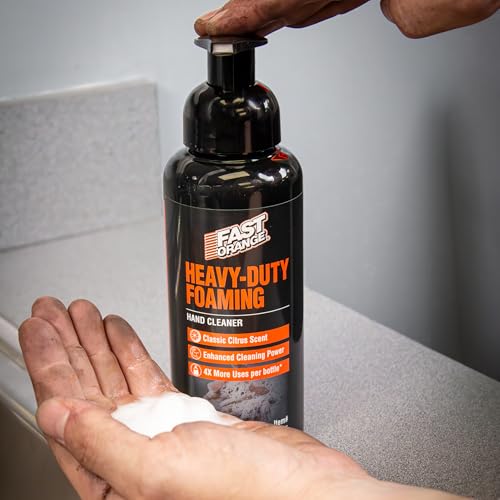 Fast Orange Heavy-Duty Foaming Hand Cleaner - 15 Fl Oz, Grease & Oil Remover