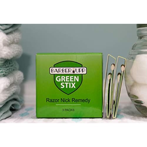 Styptic Stick Shave Accessories (Green Stix, 3 Pack) Stops Bleeding For Razor Nicks For Men & Women - Sanitary and Great For Barbers or Personal