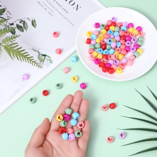 100 Pcs Rainbow Mini Hair Clips - Colorful Tiny Claw Clips for Women & Girls