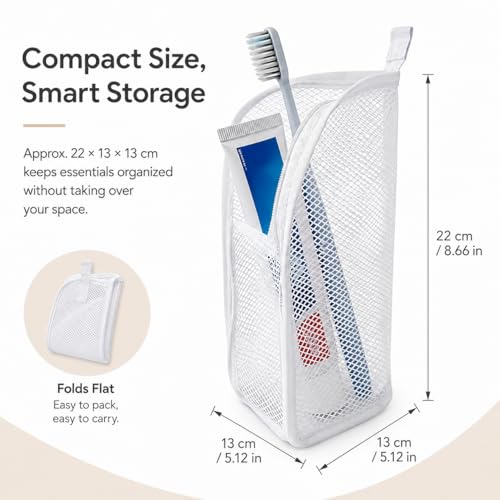 Tvisenva Foldable Clear Toiletry Bag - Lightweight Water-Resistant Organizer