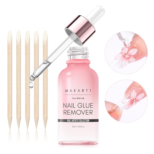 Makartt Acetone-Free Nail Glue Remover with Vitamin E - 30ML