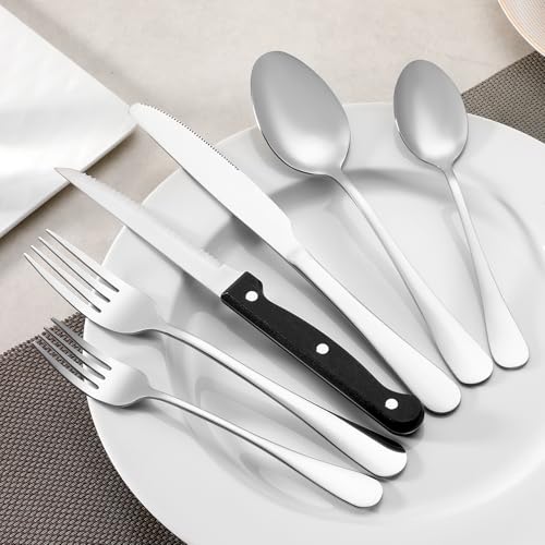 16-Piece Stainless Steel Dinner Fork Set - 7.3 Inch, Polished, Dishwasher Safe