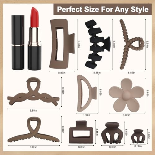 10PCS Non-Slip Hair Clips Jaw for Thick Clamp Flower Accessories with