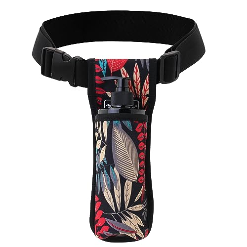 Tuhaoge Massage Oil Holster Belt with Multi-Pocket Bottle Organizer