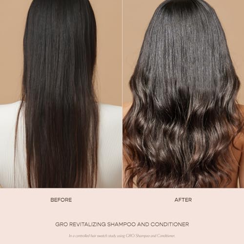 VEGAMOUR GRO Revitalizing Shampoo, Support Thicker, Fuller Looking Hair, Shampoo Formulated Without Sulfates for Thinning Hair with Vegan Keratin, Natural Citrus Scent