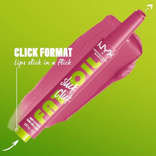 NYX PROFESSIONAL MAKEUP Fat Oil Slick Lip Balm - 0.07oz, Vegan, Buildable, Click Packaging - Shade DM Me