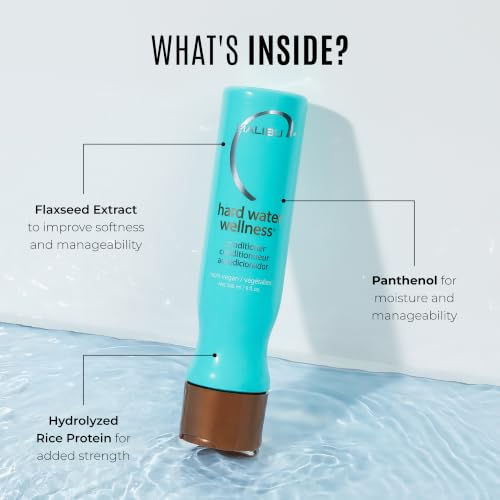 Malibu C Hard Water Wellness Hair Conditioner 9 oz Sulfate-Free Moisturizing & Shine Protecting