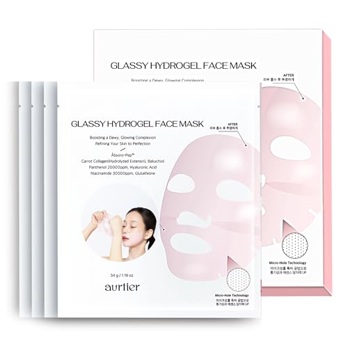 Aurtier Deep Collagen Overnight Mask for Glass Skin, Hydrating & Firming, Vegan Collagen, Pore Minimizer, Sensitive Skin Safe