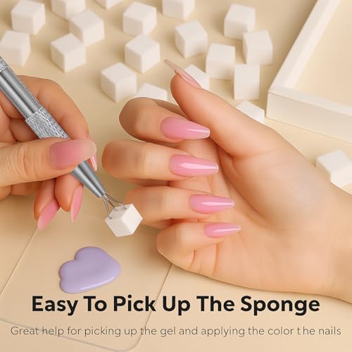 Gradient Nail Art Tool Set - 150PCS Nail Sponges & Grab Pen