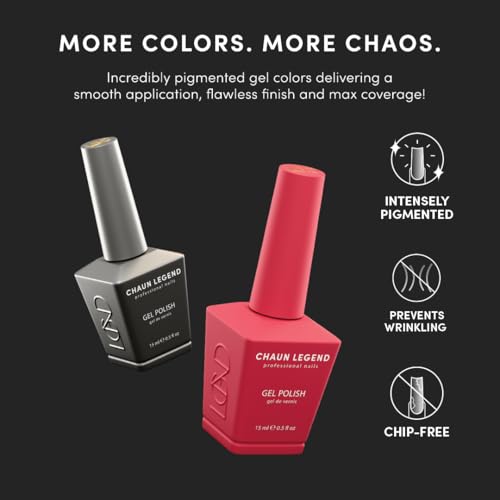 Chaun Legend Gel Nail Polish - Orchid Venom Mauve Pink, 15ml UV/LED Soak Off