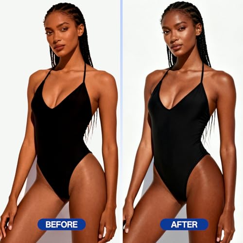 MegustaMe Blue Self Tanning Foam 1 Hour Express Sunless Tan, Natural Light Bronze