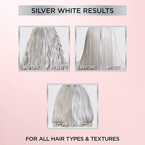 L'Oreal Paris Le Color Gloss One Step Toning Hair Gloss Kit - Silver White, 4 Fl Oz