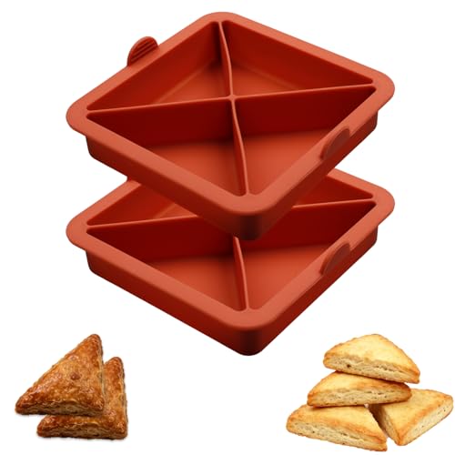 Silicone Scone Mold Set of 2 - 4 Cavity Baking Tray