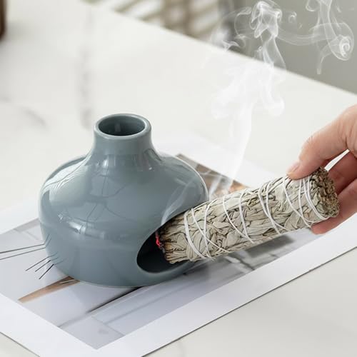 Ceramic Palo Santo Incense Holder with Chimney Burner
