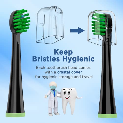 Fregum Replacement Toothbrush Heads for Waterpik Sonic Fusion - Pack of 5