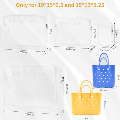 DABASHAN White Clear Waterproof Cosmetic Organizer - 4 Packs