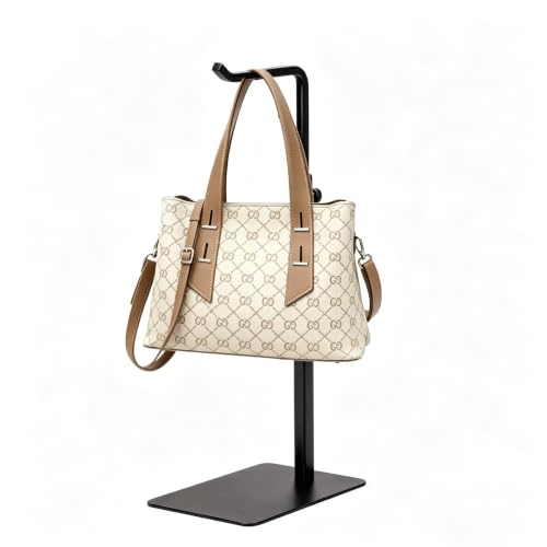 Adjustable Purse Display Stand - Black Metal Tabletop Rack