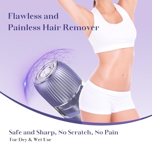 Dutepa 2-in-1 Electric Bikini Trimmer & Facial Shaver, IPX7 Waterproof