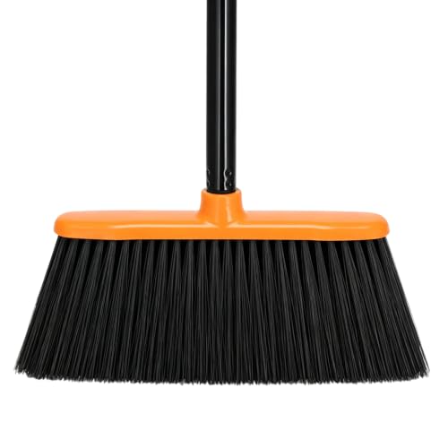 Heavy Duty Outdoor Broom with 50" Long Handle for Efficient Cleaning