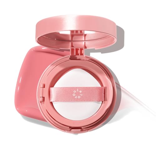 INTO YOU Sunlit Peach Cream Blush Cushion for Cheeks & Eyes, Dewy Finish, Long-Lasting, Buildable Face Makeup CB04