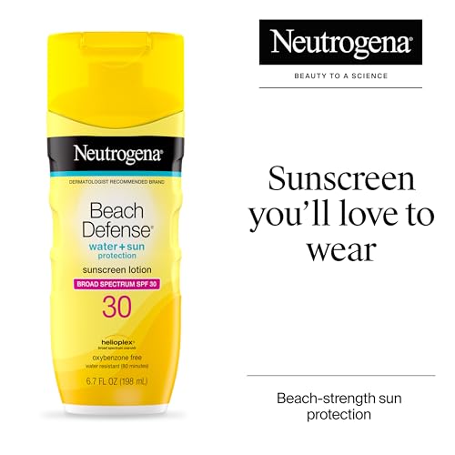 Neutrogena Beach Defense Sunscreen Lotion SPF 30, 6.7 fl oz - Water-Resistant UVA/UVB Protection