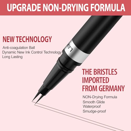 LAVONE 2-in-1 Waterproof Eyebrow Pencil with Brush - Soft Brown