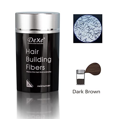 Hair Building Fibers for Thinning Hair | 22g Dark Brown Instant Coverage