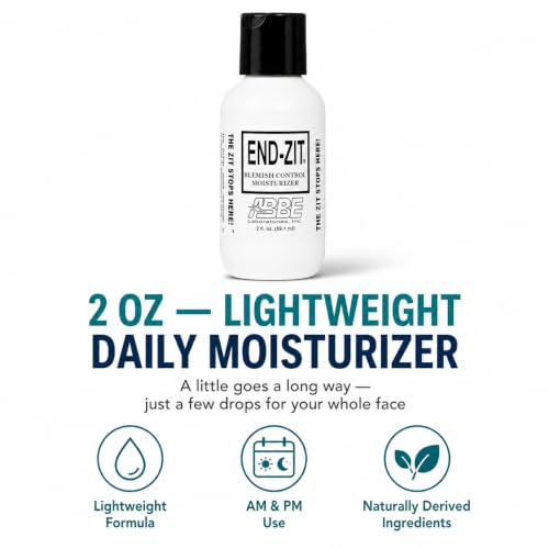 End-zit Blemish Control Moisturizer for Acne Prone Skin, Oil-Free, 2 oz