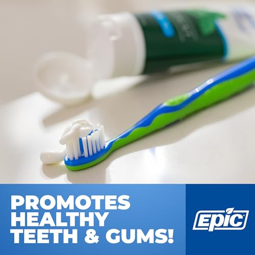Epic Fluoride Toothpaste with Xylitol - SLS-Free Spearmint 4.9oz 2-Pack