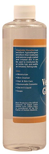 Baar Vegetable Glycerine - 100% Pure Food Grade USP, 16 fl. oz