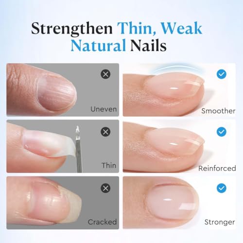 AZUREBEAUTY Rubber Base Builder Gel - 15ml Clear Nail Strengthener