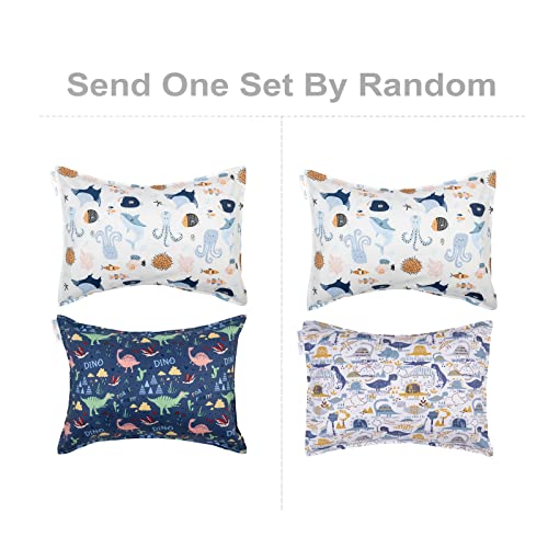ALVABABY Organic Cotton Toddler Pillowcases - 2 Pack, 14x19 in
