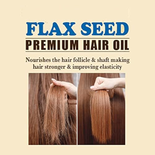 Difeel Flax Seed Hair Oil 2.5 oz - Moisturizing & Strengthening Treatment