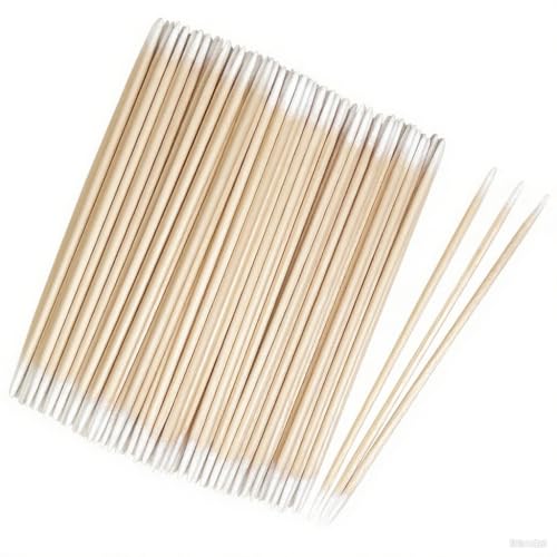 200 Dual-Tip Micro Cotton Swabs for Makeup & Nails - Precision Tips