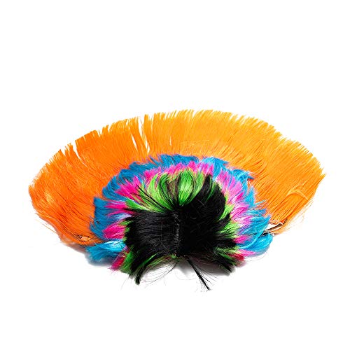 Rainbow Mohawk Wig for Halloween & Costume Parties - Eco-Friendly