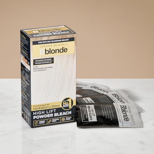 Jerome Russell Blonde High Lift Powder Hair Lightener - Blonde to Dark Brown, 4 Sachets