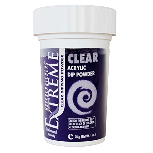 BACKSCRATCHERS Clear Acrylic Dipping Powder 1 oz. for Nails - Ultra-Fine, Quick Dry