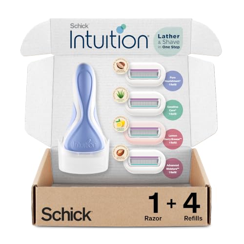 Schick Intuition Women's Razor Variety Pack - 1 Handle & 4 Refill Blades