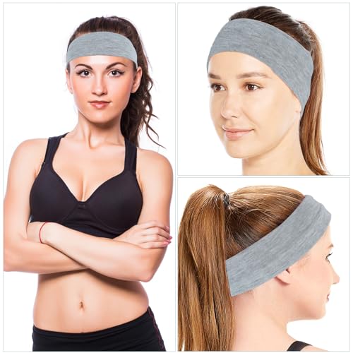 Mabor Non-Slip Wide Sports Headbands for Women & Men - Sweat-Absorbing Hair Accessories